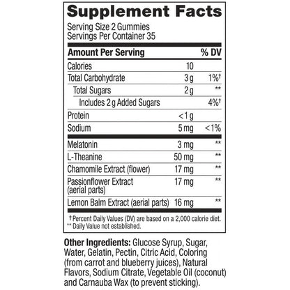 OLLY Sleep Gummy  Blackberry Flavor